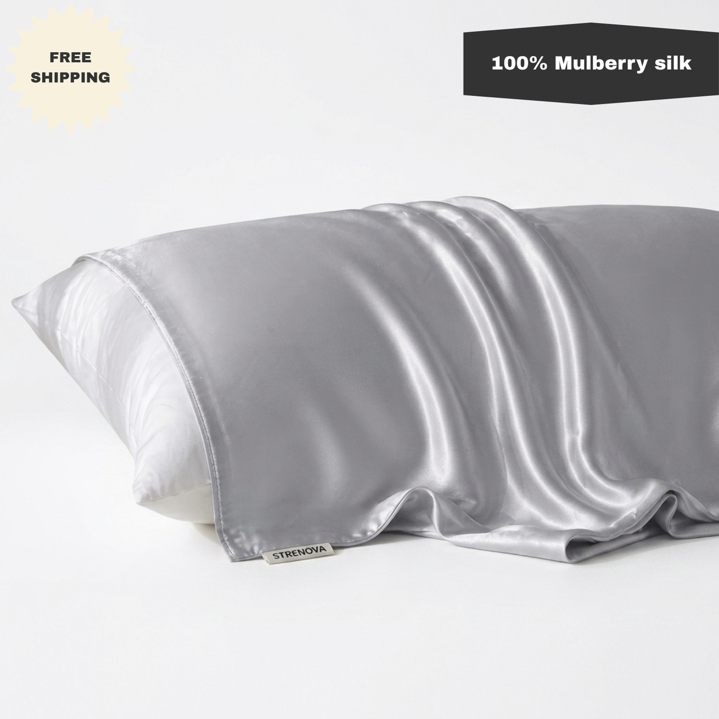 100% Mulberry Silk Pillowcase